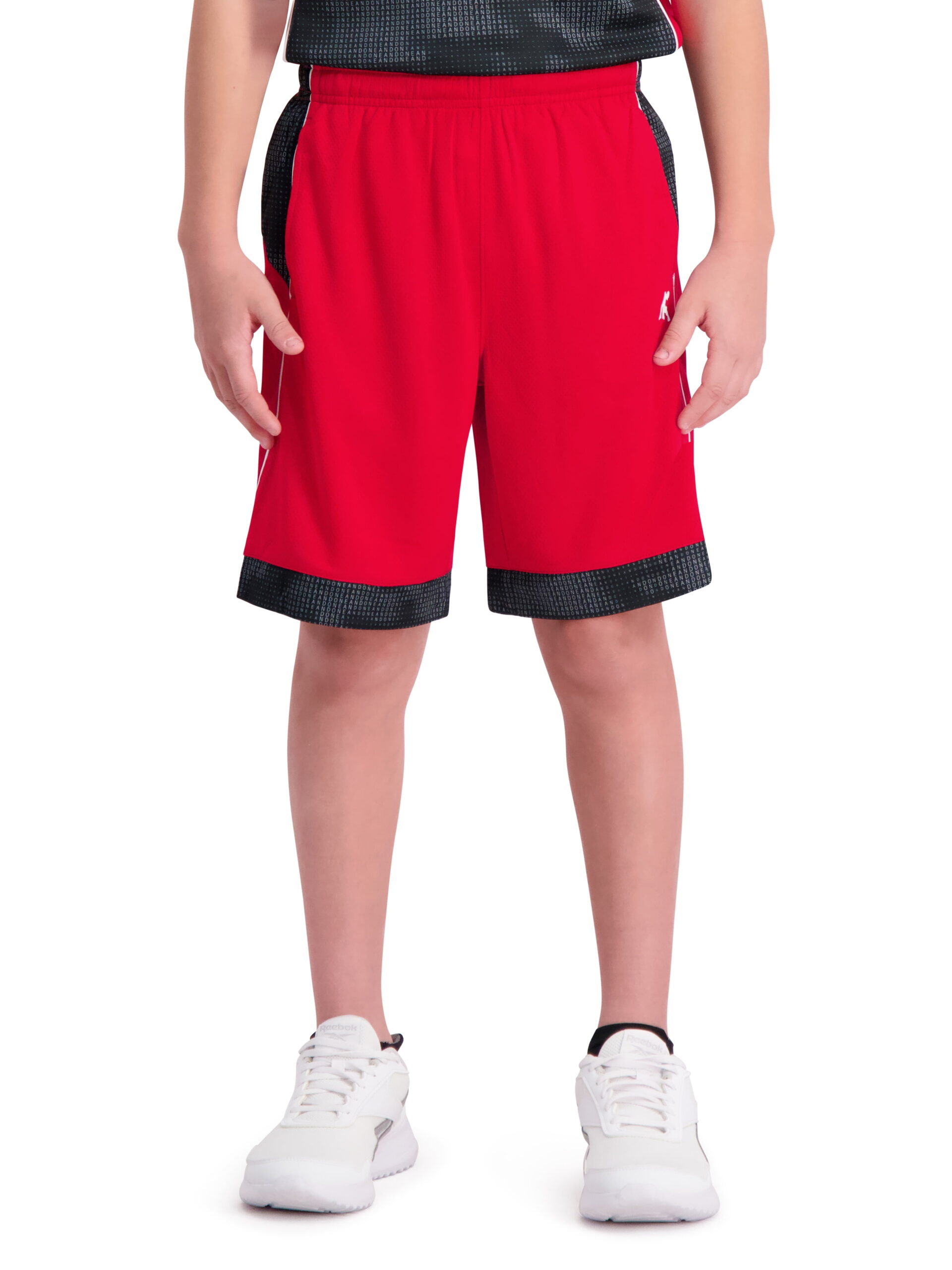 AND1 Boy's Athletic Pull-On Baseline Basketball Short, Sizes 4-18