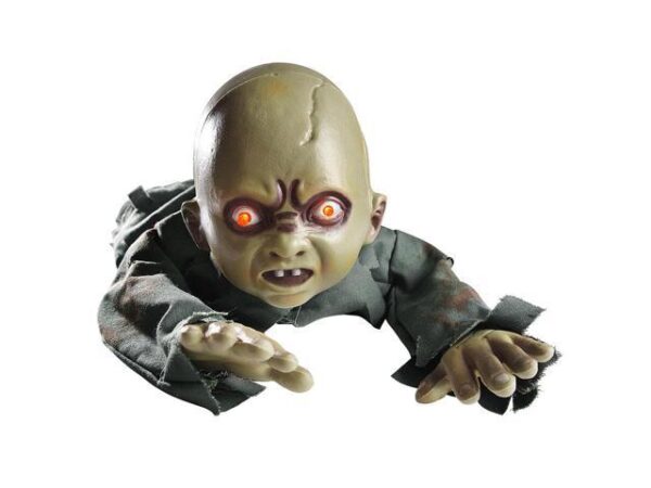 Animated Crawling Baby Zombie Scary Ghost Baby Doll Halloween Decor Sound Sensor Flashing Eyes 2024 Animated Crawling Baby Zombie Scary Ghost Baby Doll Halloween Decor Sound Sensor Flashing Eyes 2024