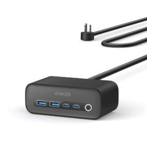 Anker 525 Charging Station, 7-in-1 USB C Power Strip for iphone13/14, 5ft Extension Cord with 3AC,2USB A,2USB C,Max 65W Power Delivery Desktop Accessory for MacBook Pro, Home,...