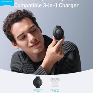 Anker MagSafe Compatible MagGo UFO 3-in-1 Charger, iPhone 16 Wireless Charging Station, 15W Qi2 Certified, Foldable Travel Charging Pad, for iPhone 16/15/14, AirPods, Apple...