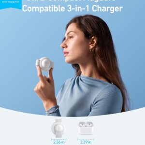 Anker MagSafe Compatible MagGo UFO 3-in-1 Charger, iPhone 16 Wireless Charger Station, Qi2 Certified 15W, Foldable Travel Charging Pad, for iPhone 15/14/13/12, AirPods, Apple...