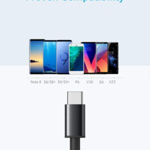 Anker USB C Cable, [2-Pack, 6 ft] Type C Charger Premium Nylon USB Cable, USB A to Type C Charging Cable Fast Charge for Samsung Galaxy S10 S10+ / Note 8, LG V20 and Other USB C...