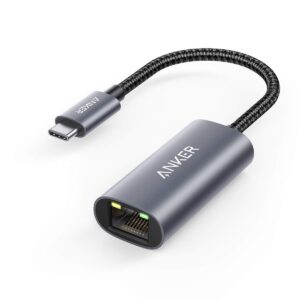 Anker USB C to Ethernet Adapter, Portable 1-Gigabit Network Hub, 10/100/1000 Mbps, for MacBook Pro, iPad Pro 2019/2018, ChromeBook, XPS, Galaxy S9/S8, and More