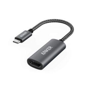 Anker USB C to HDMI Adapter (4K@60Hz), 310 USB-C Adapter (4K HDMI), for MacBook Pro, MacBook Air, iPad Pro, Pixelbook, XPS, Galaxy, and More(Compatible with Thunderbolt 3 Ports)