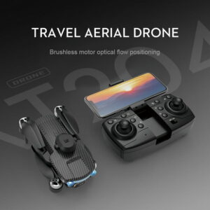 Anpro Drone with 4K Dual Camera for Adults & Kids, Foldable & Wifi FPV RC Quadcopter, Altitude Hold, Black