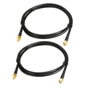 Antenna Extension Cable RP-SMA Male to RP-SMA Female Coax Cable 3.3 Ft RG58 2pcs