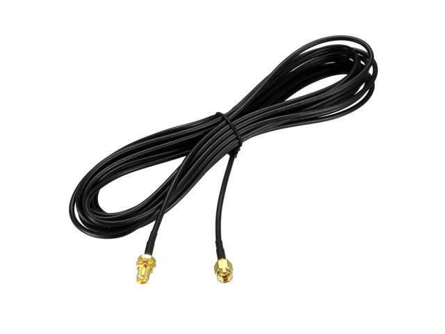Antenna Extension Cable RP-SMA Male to RP-SMA Female Low Loss RG174 16.4 ft