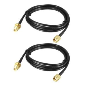 Antenna Extension Cable RP-SMA Male to RP-SMA Female Low Loss RG174 3.3 ft 2pcs