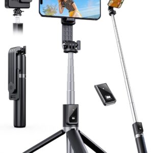 ANXRE Selfie Stick Tripod with Remote, Portable Travel Selfie Stick Tripod, Wireless Selfie Stick Phone Tripod Stand for Cell Phone Compatible with 4-7" iPhone Samsung Android...
