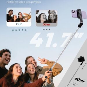 ANXRE Selfie Stick Tripod with Remote, Portable Travel Selfie Stick Tripod, Wireless Selfie Stick Phone Tripod Stand for Cell Phone Compatible with 4-7" iPhone Samsung Android...