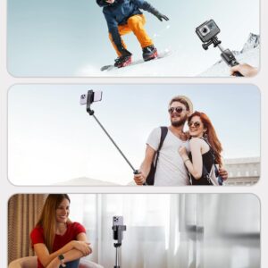 ANXRE Selfie Stick Tripod with Remote, Portable Travel Selfie Stick Tripod, Wireless Selfie Stick Phone Tripod Stand for Cell Phone Compatible with 4-7" iPhone Samsung Android...