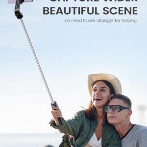 ANXRE Selfie Stick Tripod with Remote, Portable Travel Selfie Stick Tripod, Wireless Selfie Stick Phone Tripod Stand for Cell Phone Compatible with 4-7" iPhone Samsung Android...
