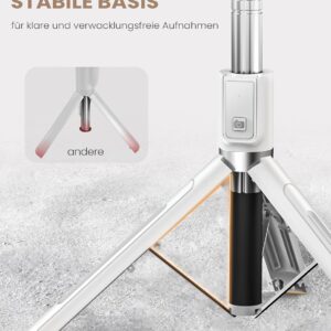 ANXRE Selfie Stick Tripod with Remote, Portable Travel Selfie Stick Tripod, Wireless Selfie Stick Phone Tripod Stand for Cell Phone Compatible with 4-7" iPhone Samsung Android...