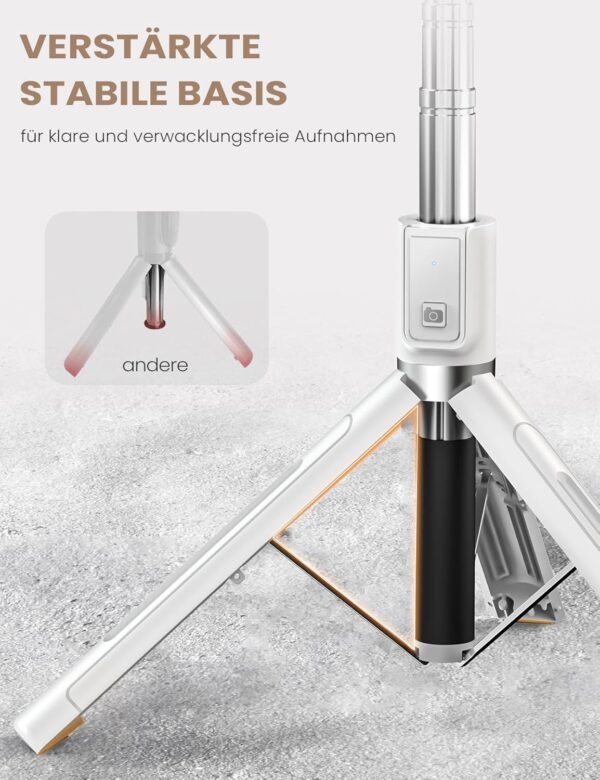 ANXRE Selfie Stick Tripod with Remote, Portable Travel Selfie Stick Tripod, Wireless Selfie Stick Phone Tripod Stand for Cell Phone Compatible with 4-7" iPhone Samsung Android...