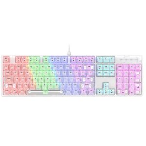 AOACE L1000 transparent key mechanical keyboard, white axis 104 keys