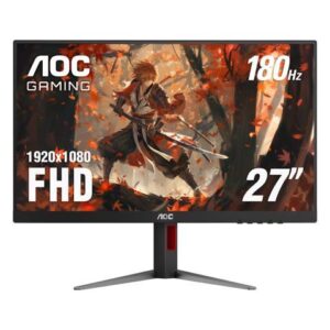 AOC 27" 180 Hz IPS FHD Gaming Monitor DCI-P3 (CIE1976): 102.2%, NTSC (CIE1976): 111.8% 27G4