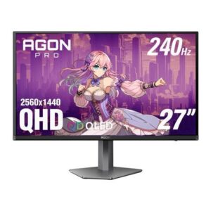 AOC 27" 240 Hz OLED QHD Gaming Monitor sRGB (CIE1931): 147.7%, DCI-P3 (CIE1976): 110.2% AGON PRO AG276QZD2