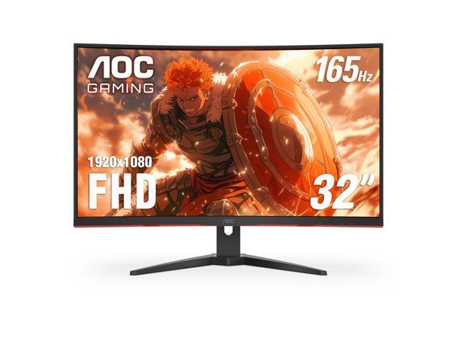 AOC 32" (31.5" Viewable) 165 Hz VA FHD Gaming Monitor FreeSync (AMD Adaptive Sync) 1920 x 1080 D-Sub, HDMI, DisplayPort, Audio C32G2E