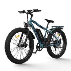 AOSTIRMOTOR S07-F 750W Electric Bike, 26" Fat Tire, 48V 13AH Removable Lithium Battery, Max Speed 28MPH, Shimano 7-Speed, With Front Light