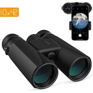 APEMAN 10X42 HD Binocular with Low Light Vision,Compact Binoculars FMC Lens