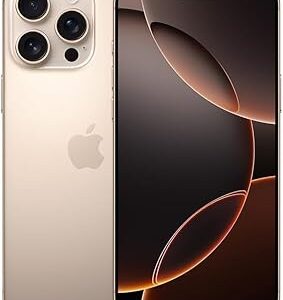 Apple iPhone 16 Pro Max, 256GB, Desert Titanium (Renewed)