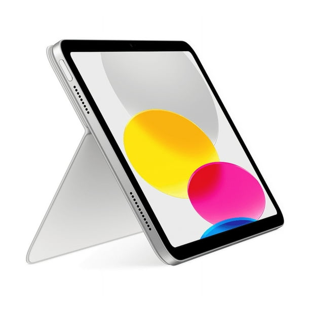 Apple Magic Keyboard Folio: iPad Keyboard and case for iPad (10th Generation and A16), Detachable Two-Piece Design That attaches magnetically, Built-in trackpad, US English – White