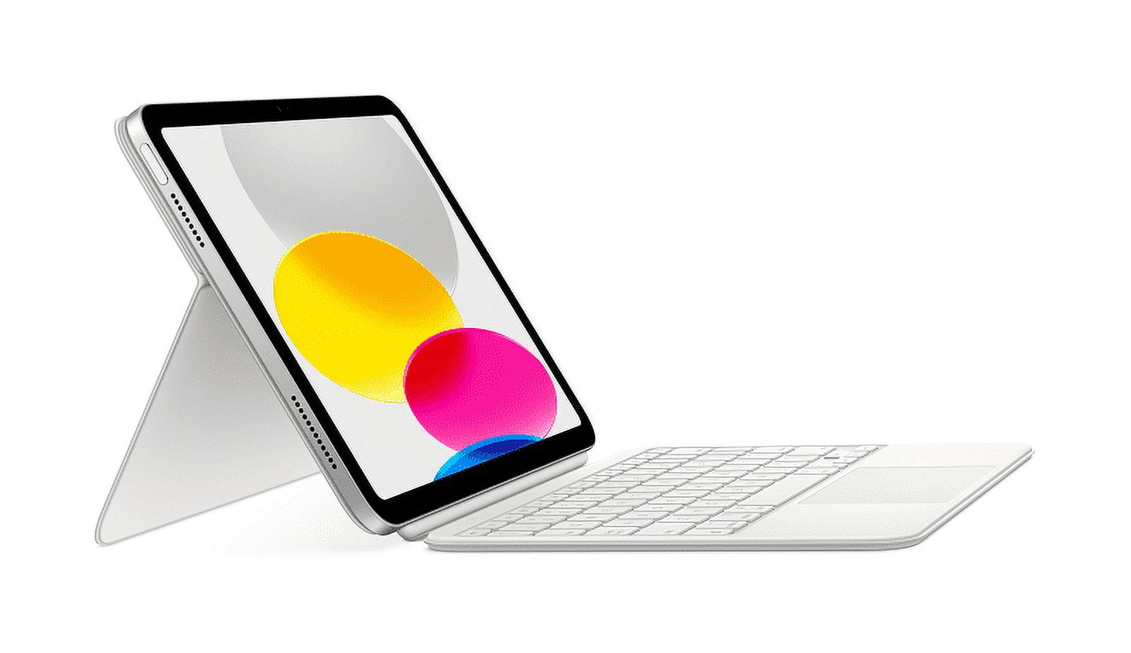 Apple Magic Keyboard Folio: iPad Keyboard and case for iPad (10th Generation and A16), Detachable Two-Piece Design That attaches magnetically, Built-in trackpad, US English – White