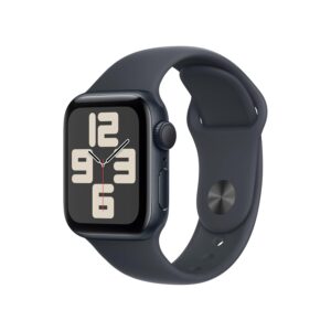 Apple Watch SE (2nd Gen) [GPS 40mm] Smartwatch with Midnight Aluminum Case with Midnight Sport Band M/L. Fitness and Sleep Trackers, Crash Detection, Heart Rate Monitor, Retina...