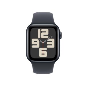 Apple Watch SE (2nd Gen) [GPS 40mm] Smartwatch with Midnight Aluminum Case with Midnight Sport Band M/L. Fitness and Sleep Trackers, Crash Detection, Heart Rate Monitor, Retina...