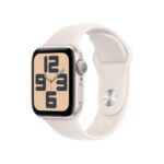 Apple Watch SE (2nd Gen) [GPS 40mm] Smartwatch with Starlight Aluminium Case with Starlight Sport Band. Fitness and Sleep Trackers, Crash Detection, Heart Rate Monitor,...