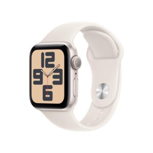 Apple Watch SE (2nd Gen) [GPS 40mm] Smartwatch with Starlight Aluminium Case with Starlight Sport Band. Fitness and Sleep Trackers, Crash Detection, Heart Rate Monitor,...