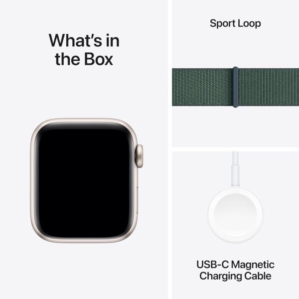 Apple Watch SE (2nd Gen) [GPS 40mm] Smartwatch with Starlight Aluminium Case with Starlight Sport Band. Fitness and Sleep Trackers, Crash Detection, Heart Rate Monitor,...