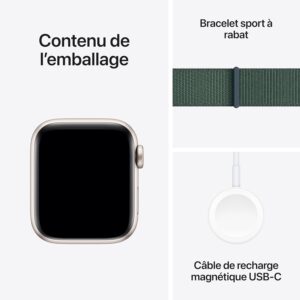 Apple Watch SE (2nd Gen) [GPS 40mm] Smartwatch with Starlight Aluminium Case with Starlight Sport Band. Fitness and Sleep Trackers, Crash Detection, Heart Rate Monitor,...