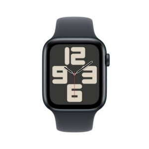 Apple Watch SE (2nd Gen) [GPS 44mm] Smartwatch with Midnight Aluminum Case with Midnight Sport Band - M/L