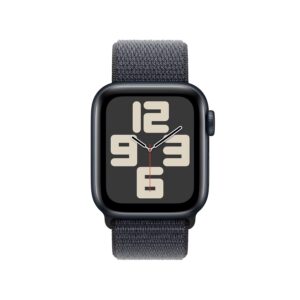 Apple Watch SE (2nd Gen) [GPS + Cellular 40mm] Smartwatch with Midnight Aluminum Case with Ink Sport Loop One Size. Fitness and Sleep Trackers, Crash Detection, Heart Rate...