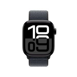Apple Watch Series 10 GPS 42mm Jet Black Aluminum Case with Ink Sport Loop