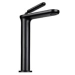Aquaterior Single Handle Bathroom Vessel Sink Faucet Rv Lavatory Vanity Sink Mixer Tap Matte Black (CUPC NSF CEC)