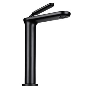 Aquaterior Single Handle Bathroom Vessel Sink Faucet Rv Lavatory Vanity Sink Mixer Tap Matte Black (CUPC NSF CEC)