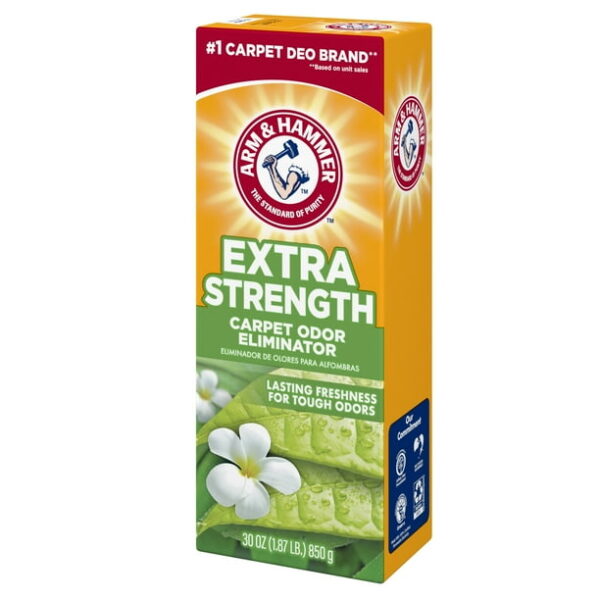 ARM & HAMMER Extra Strength Carpet Odor Eliminator Powder, Fresh Scent, 30 oz