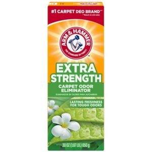 ARM & HAMMER Extra Strength Carpet Odor Eliminator Powder, Fresh Scent, 30 oz