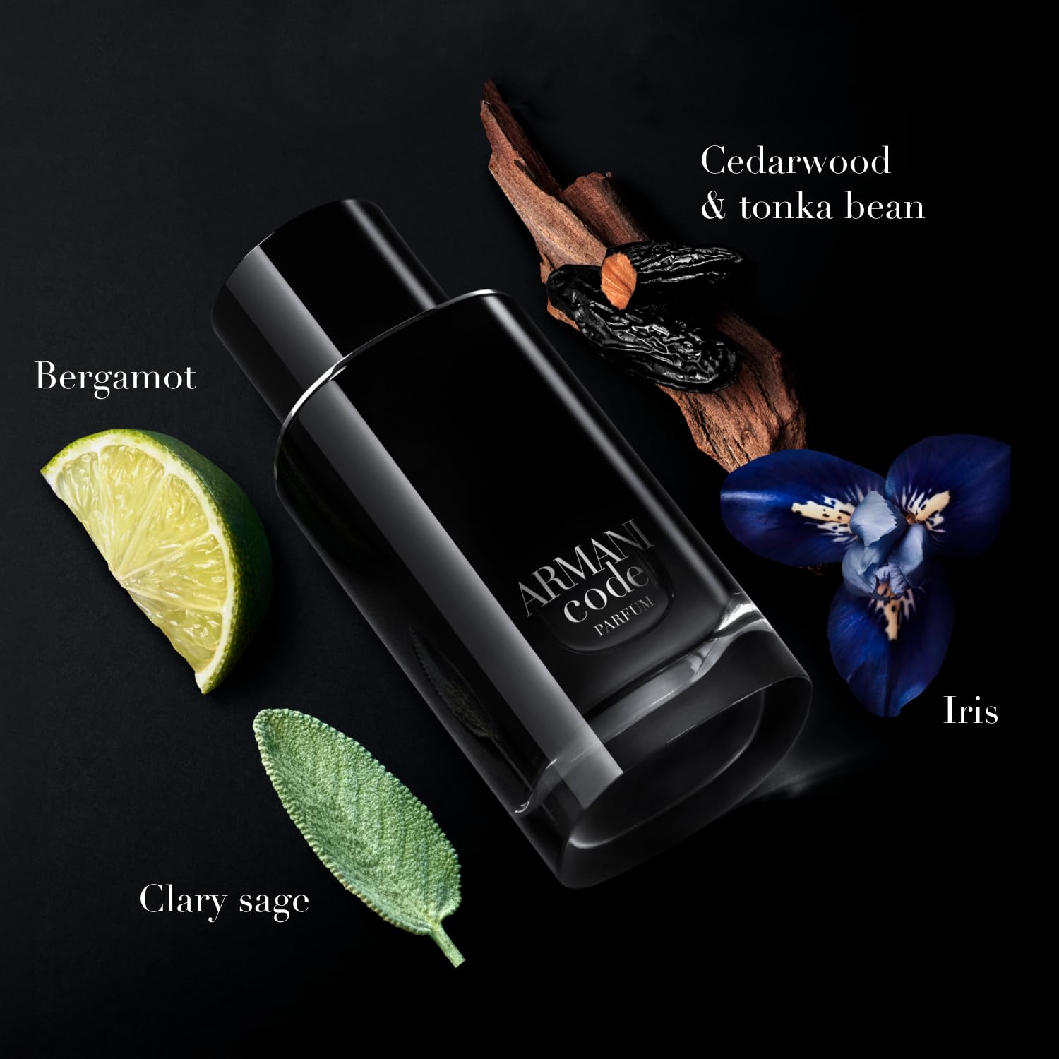 Armani Beauty – Code – Parfum – Cologne for Men – Fresh & Aromatic Men’s Fragrance – Bergamot, Clary Sage, Tonka Bean Notes