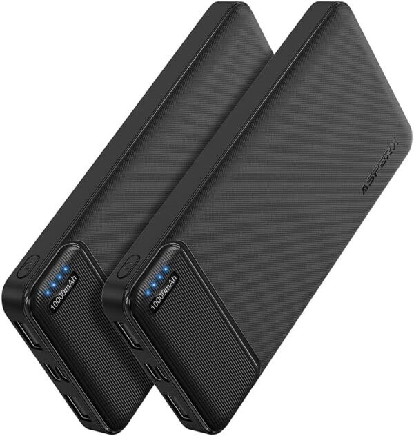AsperX 2-Pack 10000mAh USB C Output Portable Charger Power Bank Fast Charging, Portable Battery Bank External Battery Pack Power Bank for iPhone 15/14/13/12/11, Google and... AsperX 2-Pack 10000mAh USB C Output Portable Charger Power Bank Fast Charging, Portable Battery Bank External Battery Pack Power Bank for iPhone 15/14/13/12/11, Google and...