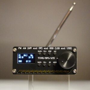 Assembled SI4732 All Band Radio Receiver FM AM (MW & SW) SSB (LSB & USB) with battery + Antenna + Speaker + Case