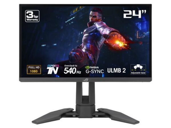 ASUS 24.1" 540 Hz (max) TN FHD Gaming Monitor 0.2ms (GTG) NVIDIA G-Sync Flat Panel ROG Swift Pro PG248QP ASUS 24.1" 540 Hz (max) TN FHD Gaming Monitor 0.2ms (GTG) NVIDIA G-Sync Flat Panel ROG Swift Pro PG248QP