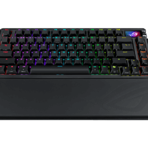 ASUS ROG Azoth Extreme 75 Custom Gaming Keyboard, Aluminum Chassis, Carbon Fiber Positioning Plate, Adjustable Gasket Mount, 3-Layer Dampening, OLED