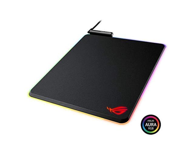 asus rog balteus rgb gaming mouse pad - usb port | aura sync rgb lighting | hard micro-textured gaming-optimized surface & nons