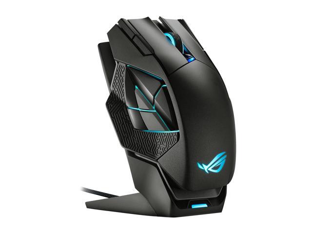 ASUS ROG Spatha X Wireless Gaming Mouse (Magnetic Charging Stand, 12 Programmable Buttons, 19,000 DPI, Push-fit Hot Swap Switch Sockets, ROG Micro