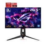 ASUS ROG Swift OLED 27” 1440P Gaming Monitor (PG27AQDP) - QHD, 480Hz, 0.03ms, G-SYNC Compatible, Custom Heatsink, AI Gaming, DisplayHDR400 True Black,