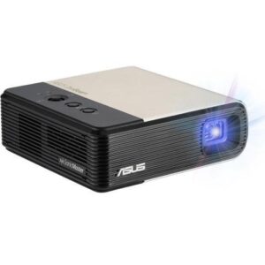 ASUS ZenBeam E2 Mini LED Portable Wireless Projector - 300 LED lumens, Auto Portrait mode for smartphone mirroring, 4 hour Video Playback, Power Bank,