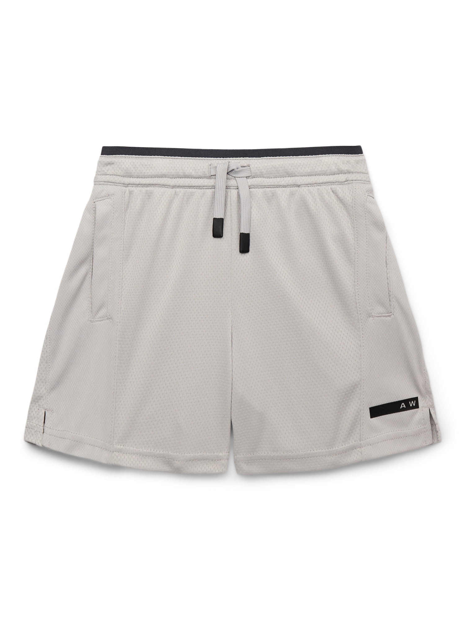 Athletic Works Boys Solid Performance Shorts, Sizes 4-18 & Husky